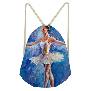 THIKIN Ballet Dancer Bunch pocket Girls Shoulder Bags Toe Shoe Polyester Drawstring Bag High-Quality School Girls Backpacks
THIKIN Ballet Dancer Bunch pocket Girls Shoulder Bags Toe Shoe Polyester Drawstring Bag High-Quality School Girls Backpacks