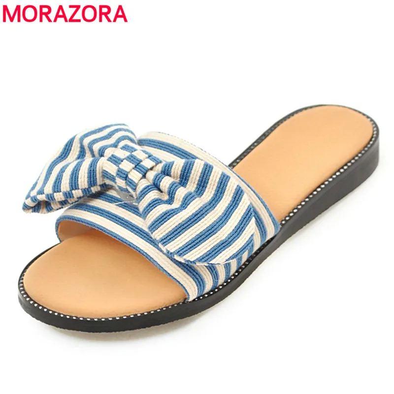 MORAZORA 2019 plus size 34-43 women slipper bowknot sweet summer flat shoes comfortable outside casual fashion shoes woman
MORAZORA 2019 plus size 34-43 women slipper bowknot sweet summer flat shoes comfortable outside casual fashion shoes woman