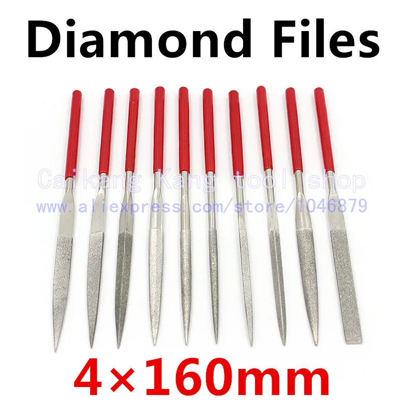 10 / pack. Diamond Files. Contain different shapes. Assorted rasp. Emery rasp. Repair shaping rasp. 4*160mm
10 / pack. Diamond Files. Contain different shapes. Assorted rasp. Emery rasp. Repair shaping rasp. 4*160mm
