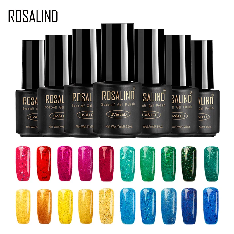 ROSALIND Gel 1S 7ML Color Diamond Series Glitter Nail Gel Polish UV LED Nail Art Soak-Off Base Top Coat Platinum Gel Lacquer
ROSALIND Gel 1S 7ML Color Diamond Series Glitter Nail Gel Polish UV LED Nail Art Soak-Off Base Top Coat Platinum Gel Lacquer