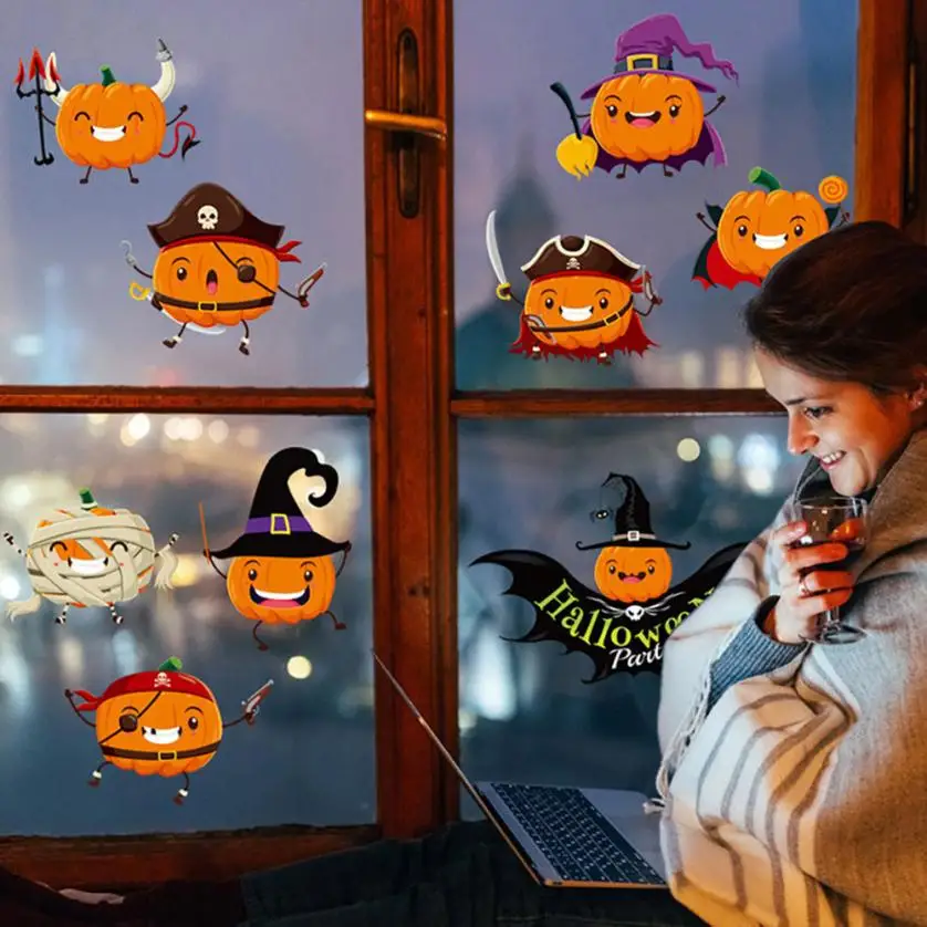 Halloween Home Household Room Wall Sticker Decoration Mural Decor Removable New Baking Packing Seal Affixed Decorative Stickers
Halloween Home Household Room Wall Sticker Decoration Mural Decor Removable New Baking Packing Seal Affixed Decorative Stickers