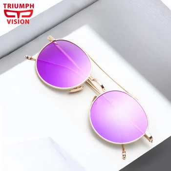 TRIUMPH VISION Fashion Retro Women Sunglasses Round Mirror High Quality Metal Eyewear Vintage Sun Glasses Female New Shades
TRIUMPH VISION Fashion Retro Women Sunglasses Round Mirror High Quality Metal Eyewear Vintage Sun Glasses Female New Shades