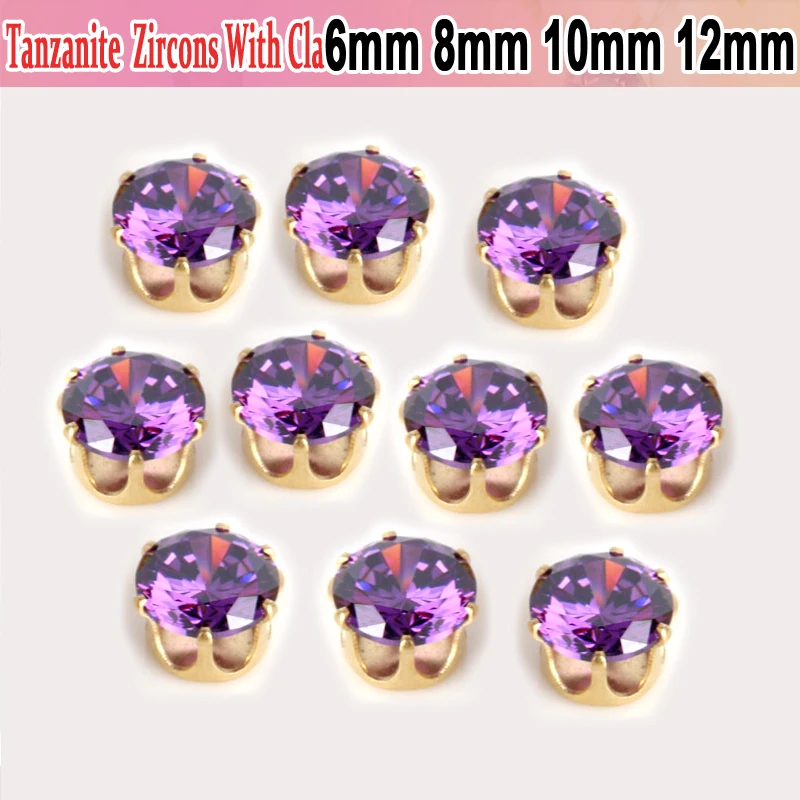 AAA Cubic Zirconia Tanzanite Stone Real Rhinestones Claw Zircon Rhinestones Round Cut Loose CZ For Garment Accessories
AAA Cubic Zirconia Tanzanite Stone Real Rhinestones Claw Zircon Rhinestones Round Cut Loose CZ For Garment Accessories