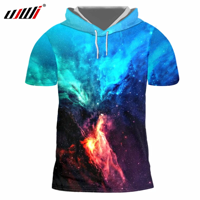UJWI Spring Autumn New Men's Hooded T Shirt Print Galaxy Space Star T-Shirt Hoodies Homme Short Sleeve Hooded Casual TShirts
UJWI Spring Autumn New Men's Hooded T Shirt Print Galaxy Space Star T-Shirt Hoodies Homme Short Sleeve Hooded Casual TShirts