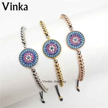 10Pcs/Lot Fashion Colorful CZ Round Charm with 4mm bead Rope Chain Big Round Charm Bracelet Jewelry
10Pcs/Lot Fashion Colorful CZ Round Charm with 4mm bead Rope Chain Big Round Charm Bracelet Jewelry