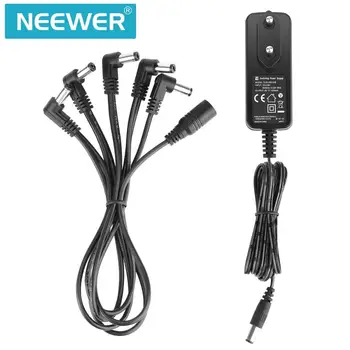 Neewer Switch Power Adapter 9V DC 1A Negative Tip 5 Way Daisy String Cables for Guitar Effect Pedal
Neewer Switch Power Adapter 9V DC 1A Negative Tip 5 Way Daisy String Cables for Guitar Effect Pedal