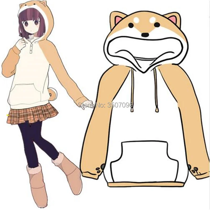 Japanese Shiba Inu Doge Hoodies Women Mens Cosplay Sweatshirt With Ears Lolita Girls Muco Winter Plush Soft Pullover Anime Tops
Japanese Shiba Inu Doge Hoodies Women Mens Cosplay Sweatshirt With Ears Lolita Girls Muco Winter Plush Soft Pullover Anime Tops