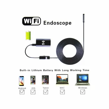 Mini 1M/2M/5M 8mm Endoscope Wifi Wireless for iOS Android Borescope HD 720P 2.0MP 6LED Tube IP67 Waterproof Inspection Camer
Mini 1M/2M/5M 8mm Endoscope Wifi Wireless for iOS Android Borescope HD 720P 2.0MP 6LED Tube IP67 Waterproof Inspection Camer