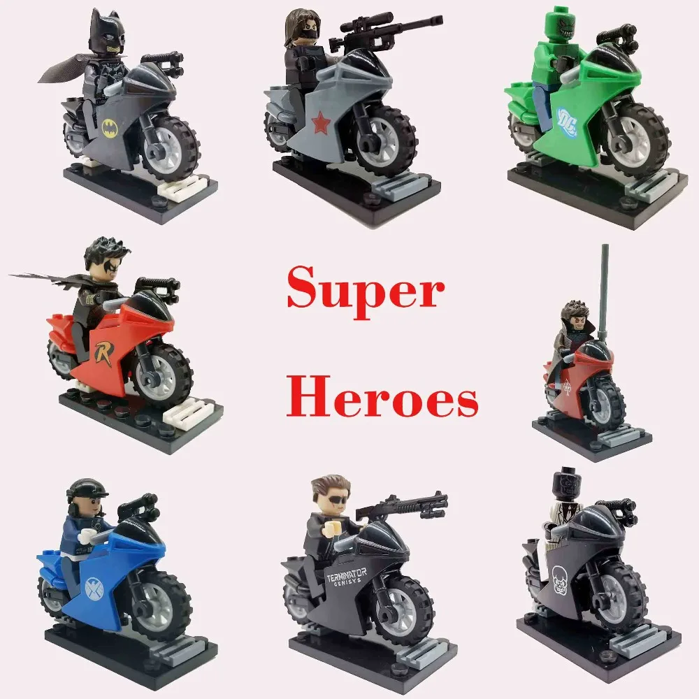 New Legoing Super Heroes Series Robin Batman Winter Soldier Minifigure Building Blocks Bricks Mini Figure Toys for Children Gift
New Legoing Super Heroes Series Robin Batman Winter Soldier Minifigure Building Blocks Bricks Mini Figure Toys for Children Gift