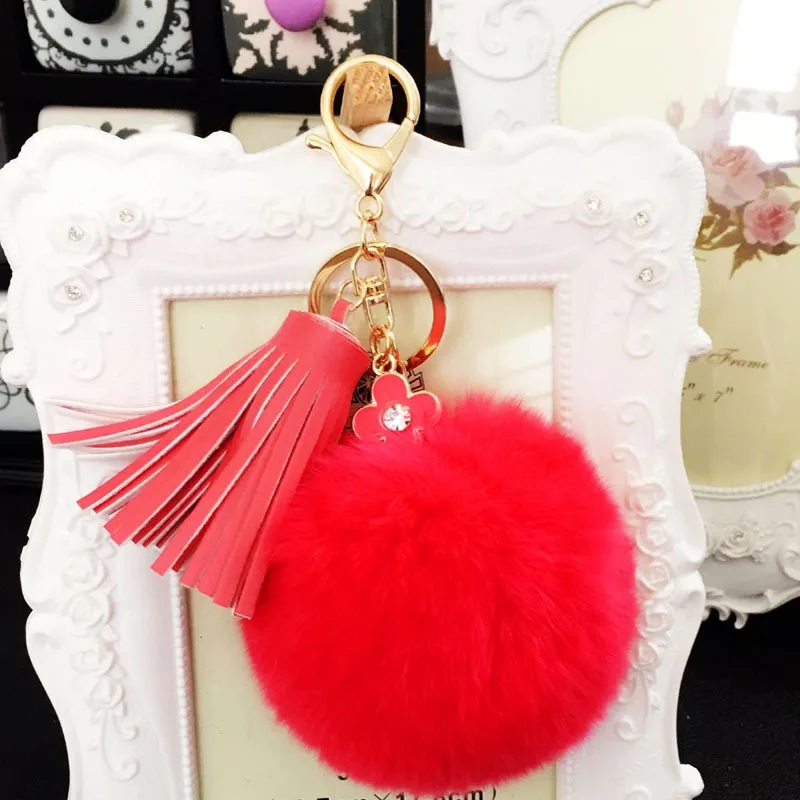 Crystal Four-leaf Clover Keychain Pompon Keychain Mix Color Soft Rex Rabbit Fur Tassel Keychains For Woman Car Bag Keyring
Crystal Four-leaf Clover Keychain Pompon Keychain Mix Color Soft Rex Rabbit Fur Tassel Keychains For Woman Car Bag Keyring