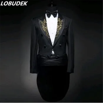 (jacket + pants) The man in black and white Tuxedo Suit studio theme host stage clothing for singer dancer star nightclub show
(jacket + pants) The man in black and white Tuxedo Suit studio theme host stage clothing for singer dancer star nightclub show