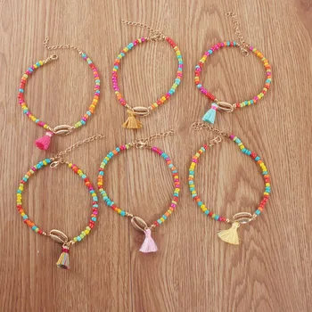 Sale Shell Tassel Anklet for Women Girls Bohemian Foot Jewelry Holiday Beach Barefoot Sandals Bracelet on the leg Ankle strap
Sale Shell Tassel Anklet for Women Girls Bohemian Foot Jewelry Holiday Beach Barefoot Sandals Bracelet on the leg Ankle strap