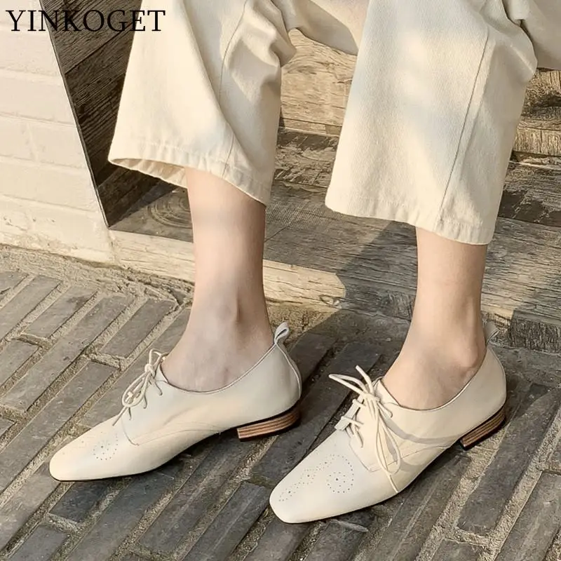 YINKOGET/Повседневная и удобная женская обувь на низком каблуке Офисная Женская из