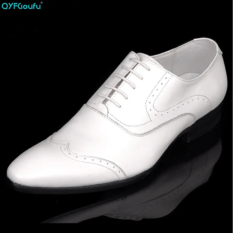 Luxury Dress Shoes Men Designer Shoes Oxford Genuine Leather White Fashion Lace-up Business Wedding Shoes
Luxury Dress Shoes Men Designer Shoes Oxford Genuine Leather White Fashion Lace-up Business Wedding Shoes