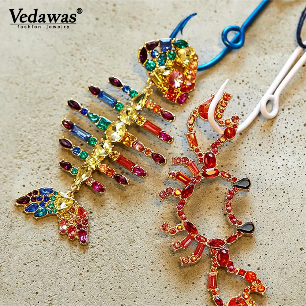 Vedawas Maxi Crystal Fish Drop Dangle Earrings for Women Wedding Party Vacation Gifts Jewelry Handmade Bijoux Wholesale xg2852
Vedawas Maxi Crystal Fish Drop Dangle Earrings for Women Wedding Party Vacation Gifts Jewelry Handmade Bijoux Wholesale xg2852