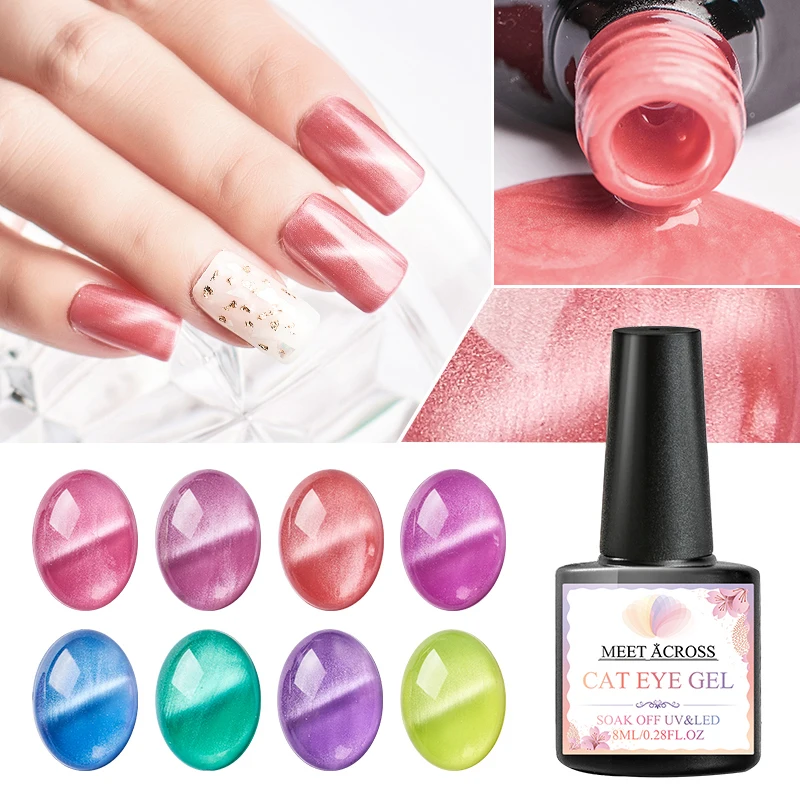 MEET ACROSS Pink Cat Eye Gel Nail Polish Glitter UV Gel Nail Art Varnish Lacquer Soak Off Gel Lacquer Nail Lak Lucky Gel Polish
MEET ACROSS Pink Cat Eye Gel Nail Polish Glitter UV Gel Nail Art Varnish Lacquer Soak Off Gel Lacquer Nail Lak Lucky Gel Polish