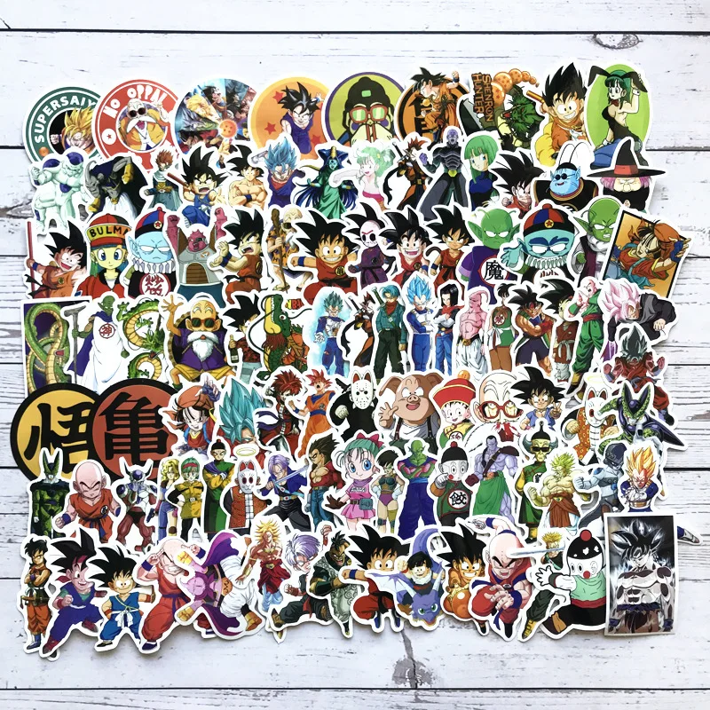 100 Pcs/Lot Anime Dragon Ball Stickers Super Saiyan Goku Sticker For Car Laptop Skateboard Pad Bicycle Phone DIY Notebook Decal
100 Pcs/Lot Anime Dragon Ball Stickers Super Saiyan Goku Sticker For Car Laptop Skateboard Pad Bicycle Phone DIY Notebook Decal