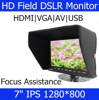Costar 7" HDMI HD field LCD Monitor 1280*800 IPS Screen for DSLR Video Camera BMCC BMPCC
Costar 7" HDMI HD field LCD Monitor 1280*800 IPS Screen for DSLR Video Camera BMCC BMPCC
