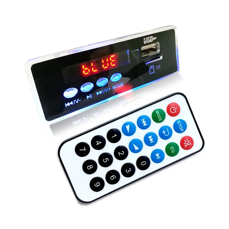 DIY Car Bluetooth MP3 WAV APE FLAC Decoding Board Raido LED Audio Receiver Module Support USB/FM Remote Control
DIY Car Bluetooth MP3 WAV APE FLAC Decoding Board Raido LED Audio Receiver Module Support USB/FM Remote Control
