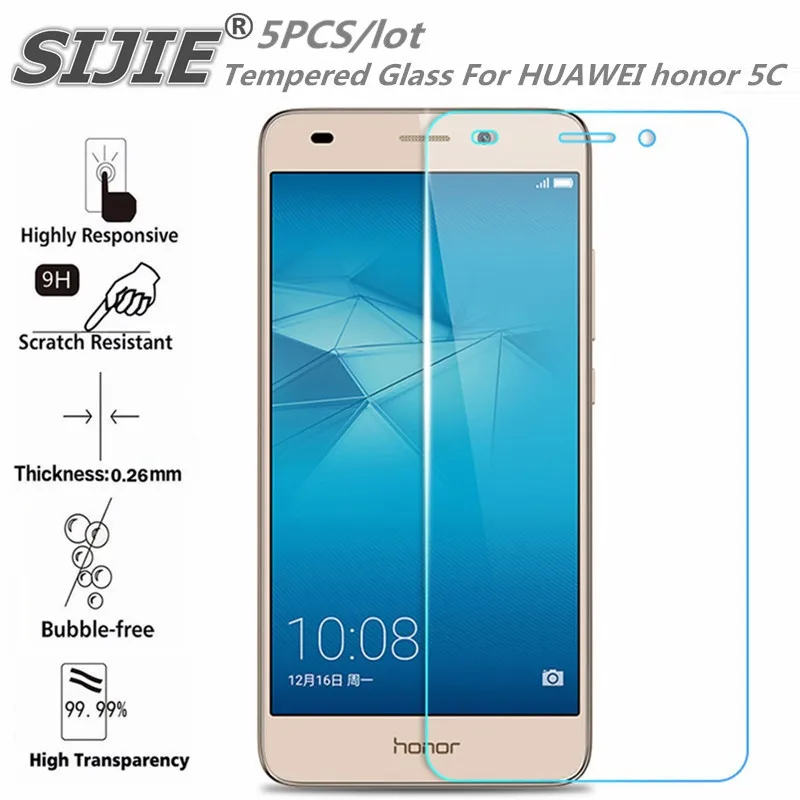 SIJIE 5PCS Tempered Glass For HUAWEI honor 5C 2.26mm Screen Protector front stronger 9H thin discount aliexpress fast shipping
SIJIE 5PCS Tempered Glass For HUAWEI honor 5C 2.26mm Screen Protector front stronger 9H thin discount aliexpress fast shipping