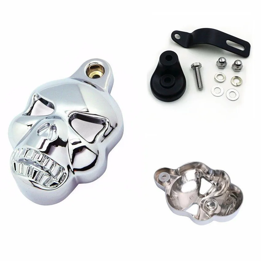 Motorcycle Aluminum Skull Horn Cover Cowbell For Harley Dyna Sportster Softail V-Rod Glide 1992-2012
Motorcycle Aluminum Skull Horn Cover Cowbell For Harley Dyna Sportster Softail V-Rod Glide 1992-2012