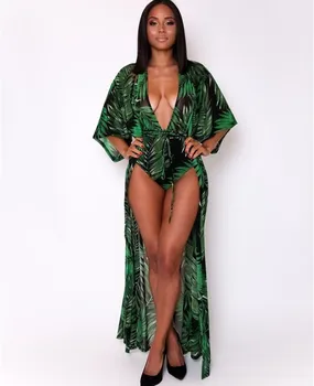 2Pcs Women Deep V Lace-up Bikini Set Bodysuit Beach Swimsuit Backless Criss Cross Print Flare Sleeve Long Maxi Dresses Cover Ups
2Pcs Women Deep V Lace-up Bikini Set Bodysuit Beach Swimsuit Backless Criss Cross Print Flare Sleeve Long Maxi Dresses Cover Ups