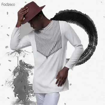Fadzeco 2019 Fashion Summer Men Top African Clothing African Dashiki Clothes Print Bazin Riche Long sleeve Tribal Ethnic T-Shirt 
Fadzeco 2019 Fashion Summer Men Top African Clothing African Dashiki Clothes Print Bazin Riche Long sleeve Tribal Ethnic T-Shirt
