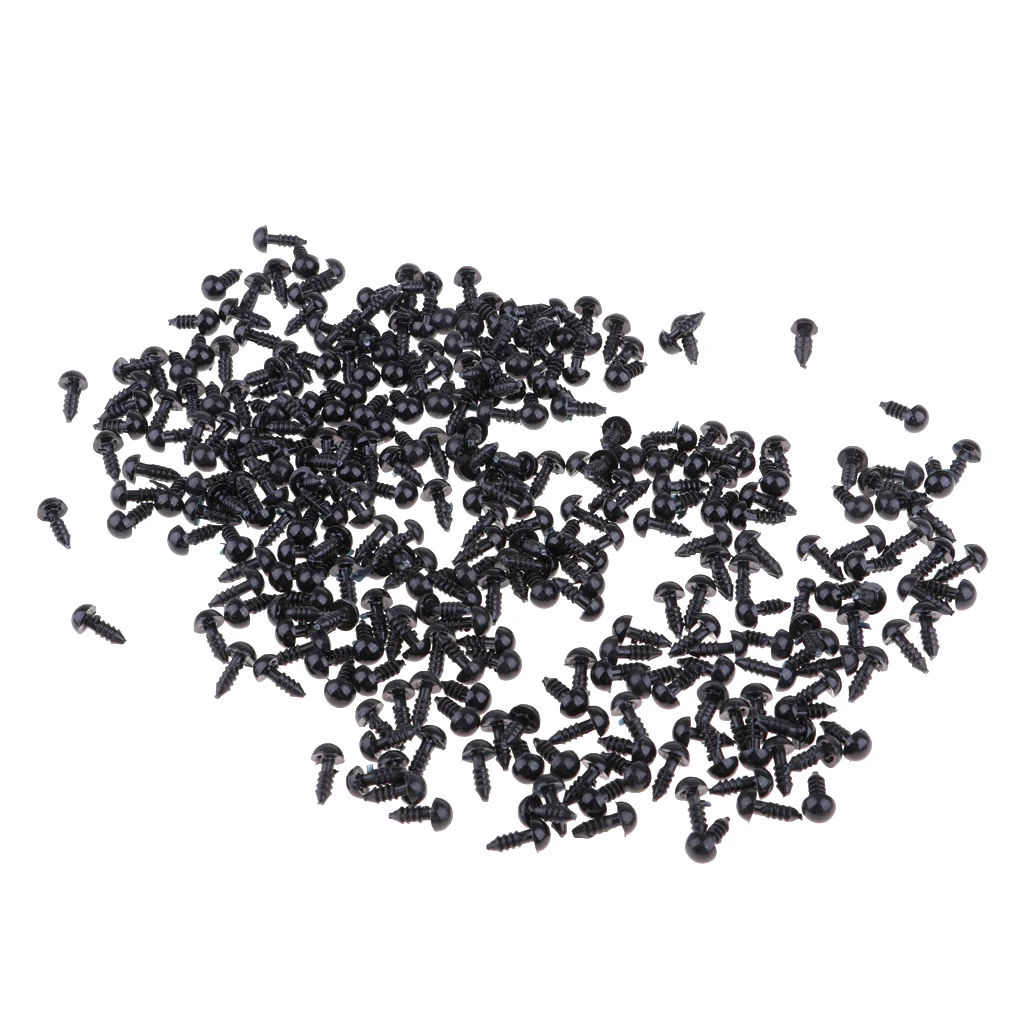 300 Pieces 6mm Plastic Safety Eyes For Teddy Bear Doll Animal Puppet Toys Crafts DIY Making Collections 300 Pieces 6mm Plastic Safety Eyes For Teddy Bear Doll Animal Puppet Toys Crafts DIY Making Collections