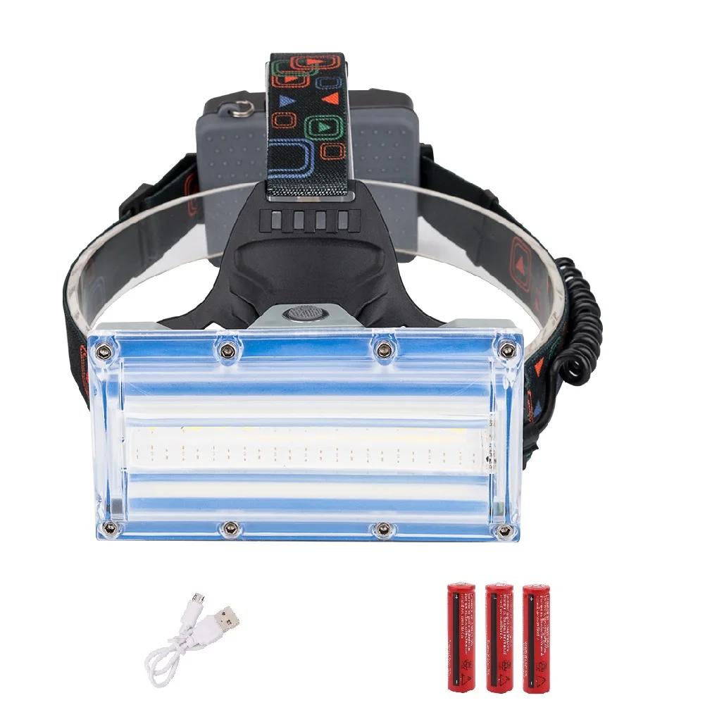 COB LED Headlight Headlamp 3 Modes White Red Blue Light Head Lamp Torch Linterna Rechargeable 18650 Frontal Lantern For Fishing
COB LED Headlight Headlamp 3 Modes White Red Blue Light Head Lamp Torch Linterna Rechargeable 18650 Frontal Lantern For Fishing