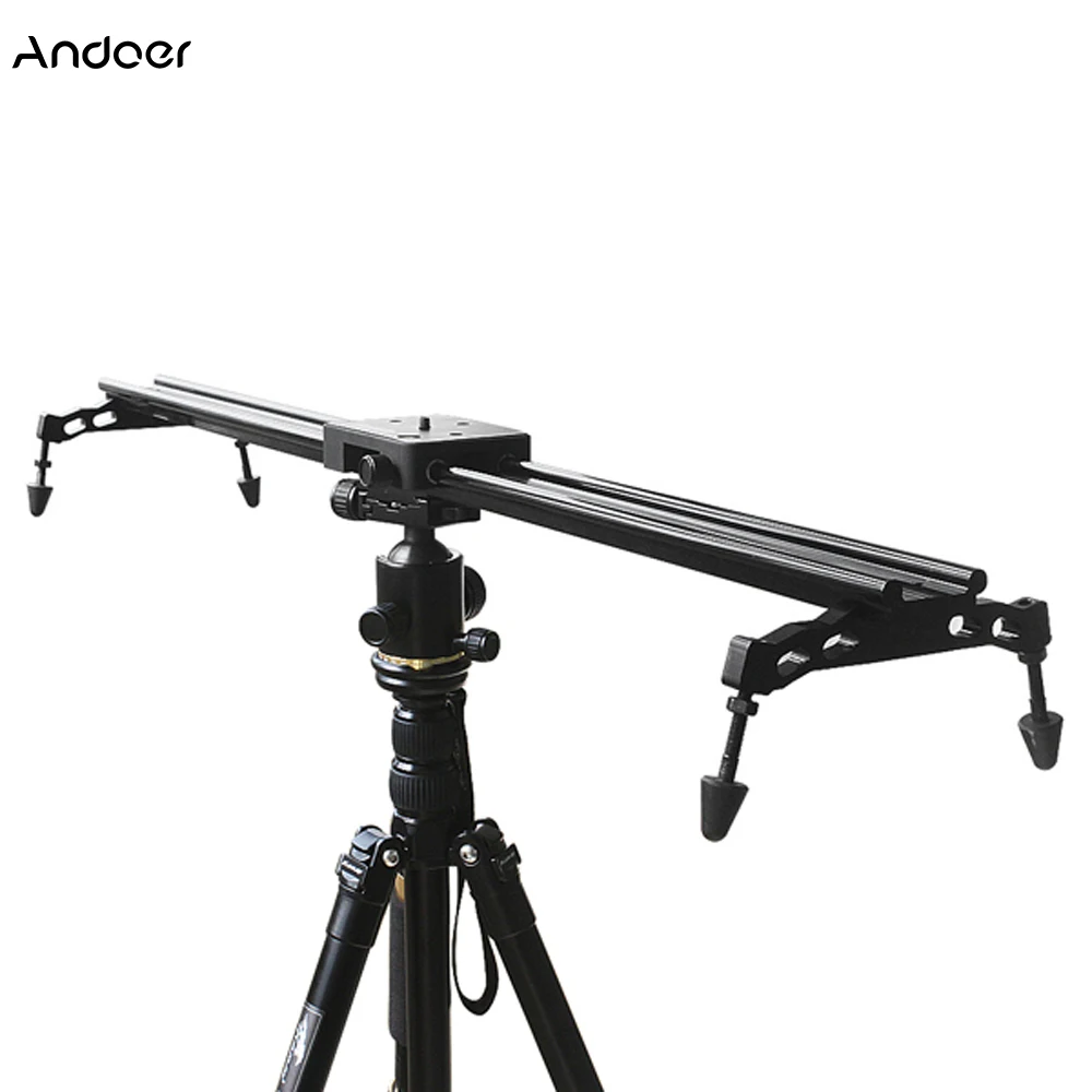

Andoer 60cm/24" Sliding-pad Video Track Slider Dolly Stabilizer System for DSLR Camera Camcorders Photo Studio Accessories
