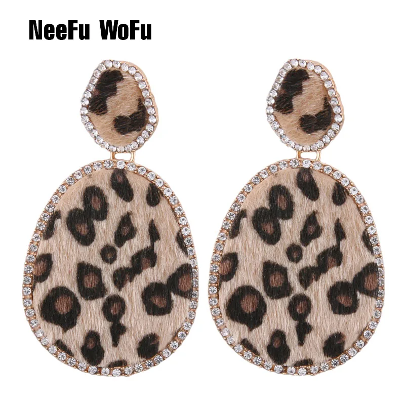 

NeeFu WoFu Snake Earring Leather Ear Tiger Large Drop Big Earrings Woman Zinc alloy Retro Brinco Ear Oorbellen Christmas Gift