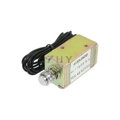 

DC 48V 5.05A 16kgf Force Push Type Frame Actuator Solenoid Electromagnet