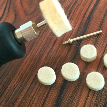 New Grinding Polishing Pad Wool Felt 50pcs Polishing Buffing Wheel with 2Pcs 3.2mm Mandrel For Dremel Rotary Tool
New Grinding Polishing Pad Wool Felt 50pcs Polishing Buffing Wheel with 2Pcs 3.2mm Mandrel For Dremel Rotary Tool