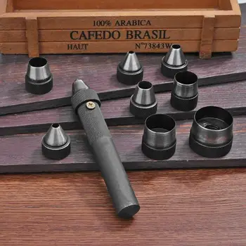 10 pcs/set Heavy Duty Hollow Leather Punch Set Craft Puncher Leathercraft Punch Leather Tools Kit Holes Perforating Tool
10 pcs/set Heavy Duty Hollow Leather Punch Set Craft Puncher Leathercraft Punch Leather Tools Kit Holes Perforating Tool