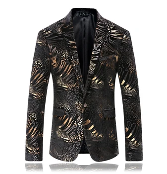 2016 New Fashion Personality Male Slim Gold Suit jacket male quality decorative pattern personality singer dancer stars perform
2016 New Fashion Personality Male Slim Gold Suit jacket male quality decorative pattern personality singer dancer stars perform