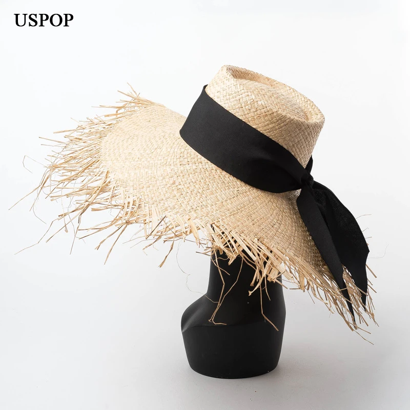 USPOP 2019 New Women Sun hat Raffia straw hat female lace-up straw beach hat summer rough wide brim big bow knot hat
USPOP 2019 New Women Sun hat Raffia straw hat female lace-up straw beach hat summer rough wide brim big bow knot hat