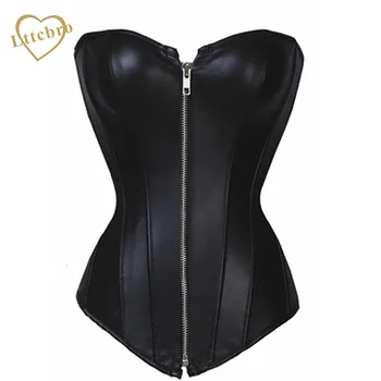 Zipper Faux Leather Corset Waist Trainer Plus Size Steampunk Corset Women Long Torso Waist Corset Red Bustie Top S-6XL
Zipper Faux Leather Corset Waist Trainer Plus Size Steampunk Corset Women Long Torso Waist Corset Red Bustie Top S-6XL