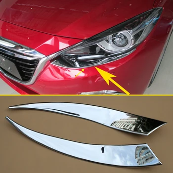 2Pcs Front Headlight Brow Trims For Mazda 3 BM 2014-2016 2Pcs/Set Faced High-gloss Chrome Protector Trims Exterior Accessories
2Pcs Front Headlight Brow Trims For Mazda 3 BM 2014-2016 2Pcs/Set Faced High-gloss Chrome Protector Trims Exterior Accessories