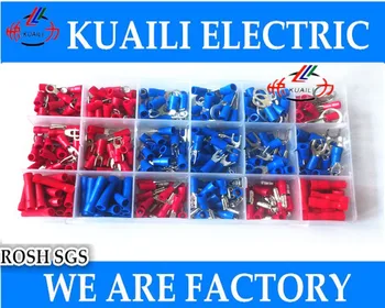 310pcs Assorted Insulated Terminal Assortment Kit Electrical Terminator Crimp Ring Butt Bullet Spade Ring
310pcs Assorted Insulated Terminal Assortment Kit Electrical Terminator Crimp Ring Butt Bullet Spade Ring