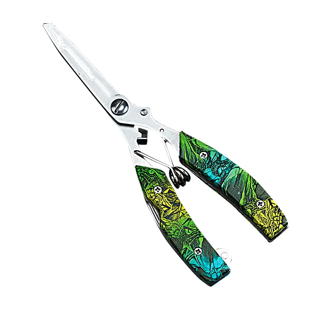 Multi-purpose Stainless Steel Pliers Scissors Line Cutter Camouflage Fishing Pliers Lure Hook Remover Tool Fishing Accessories
Multi-purpose Stainless Steel Pliers Scissors Line Cutter Camouflage Fishing Pliers Lure Hook Remover Tool Fishing Accessories