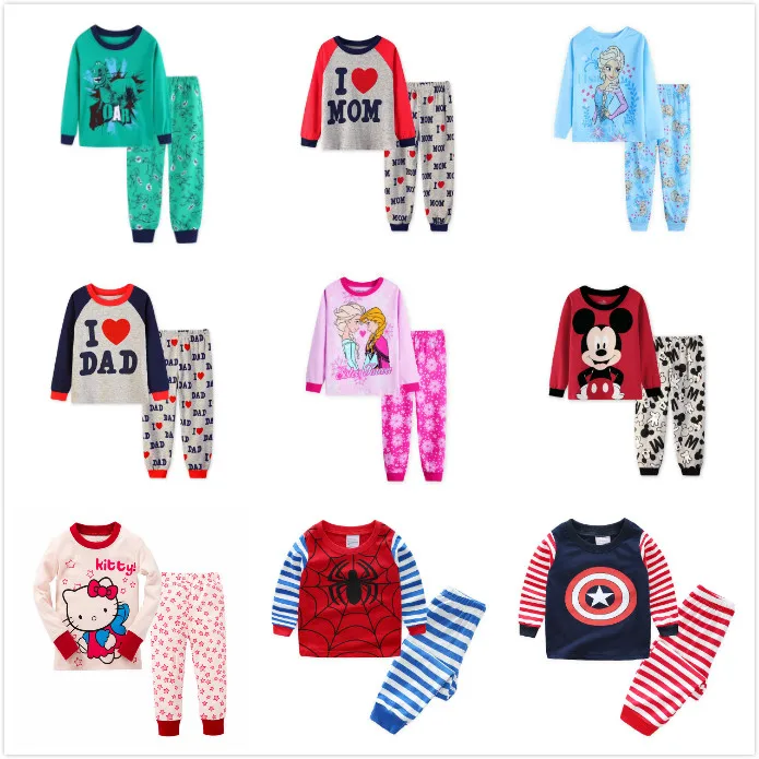 Коллекция 2019 года новый детский пижамный комплект хлопковые пижамы с