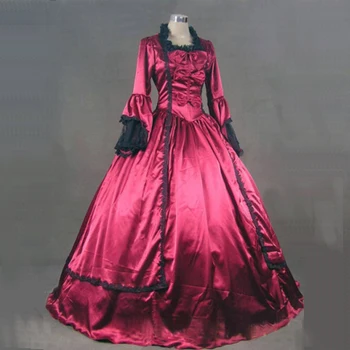 18th Century Retro Princess Dress Costumes Red Long Sleeve Lace Ruffles Victorian historical Party Dress Ball Gowns For Women
18th Century Retro Princess Dress Costumes Red Long Sleeve Lace Ruffles Victorian historical Party Dress Ball Gowns For Women