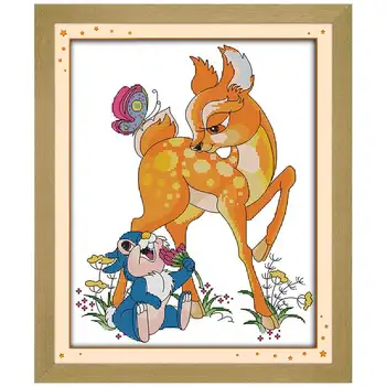 The deer and rabbit(2) Patterns Counted Cross Stitch 11CT 14CT Cross Stitch Set Wholesale Cross-stitch Kit Embroidery Needlework
The deer and rabbit(2) Patterns Counted Cross Stitch 11CT 14CT Cross Stitch Set Wholesale Cross-stitch Kit Embroidery Needlework