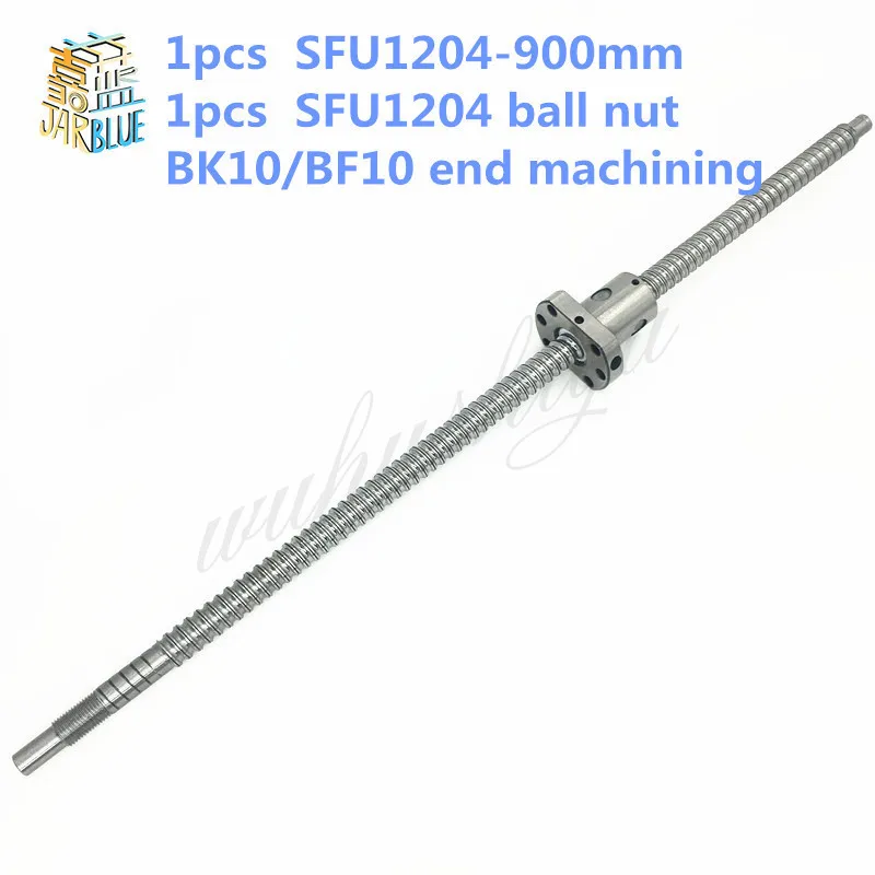 1204 Ball screw SFU1204 900mm + 1pcs Ballscrew Ballnut for CNC parts BK/BF10 standard end machined
1204 Ball screw SFU1204 900mm + 1pcs Ballscrew Ballnut for CNC parts BK/BF10 standard end machined