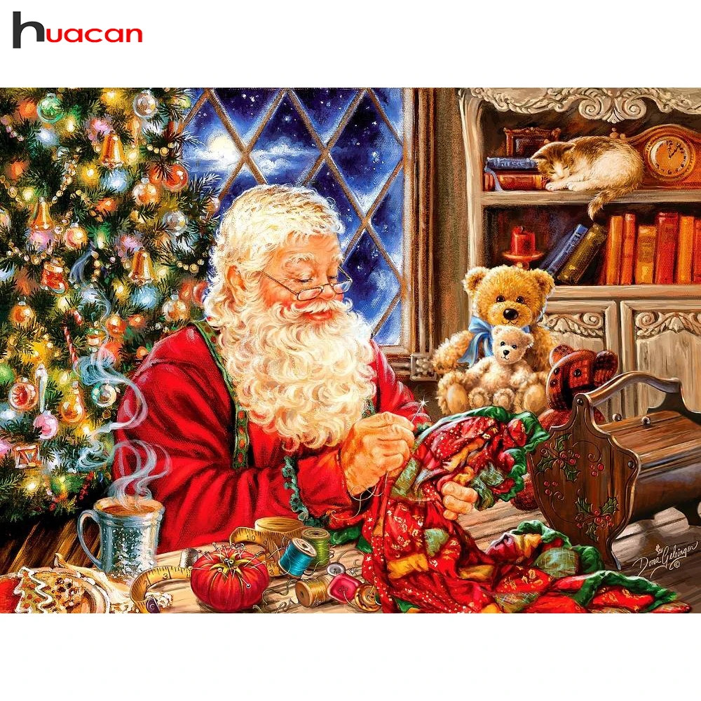 Huacan 5D Diy Diamond Painting Christmas Cross Stitch Full Square Drill Picture Of Rhinestone Diamond Mosaic Santa Claus
Huacan 5D Diy Diamond Painting Christmas Cross Stitch Full Square Drill Picture Of Rhinestone Diamond Mosaic Santa Claus