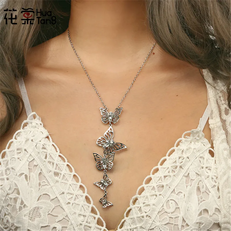 HuaTang Bohemian Gold Chain Necklace Geometric Crystal Butterfly Pendant Necklace Charms Choker Necklace Fashion Jewelry 5520
HuaTang Bohemian Gold Chain Necklace Geometric Crystal Butterfly Pendant Necklace Charms Choker Necklace Fashion Jewelry 5520