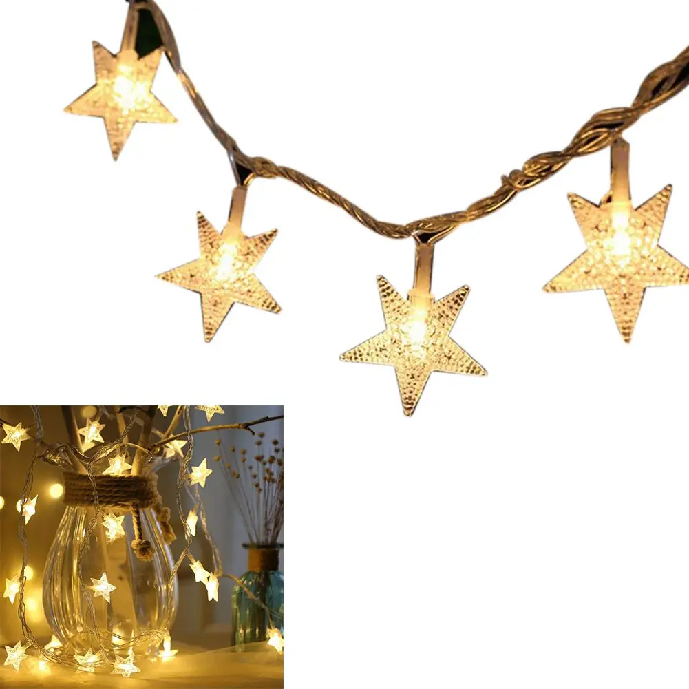 Фото Star String Light 16Ft 50 LED Lighting Battery Powered Starry Fairy for Wedding Party Christmas Garden Paty | Освещение