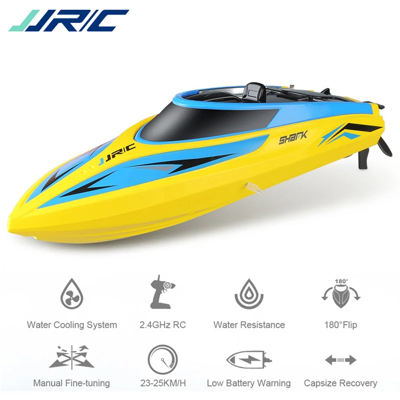 

JJRC S1 S2 S3 RC Boat Self-Righting Speedboat Portable Remote Control Ship High Speed 25Km/h Toys for Children Water Cooling