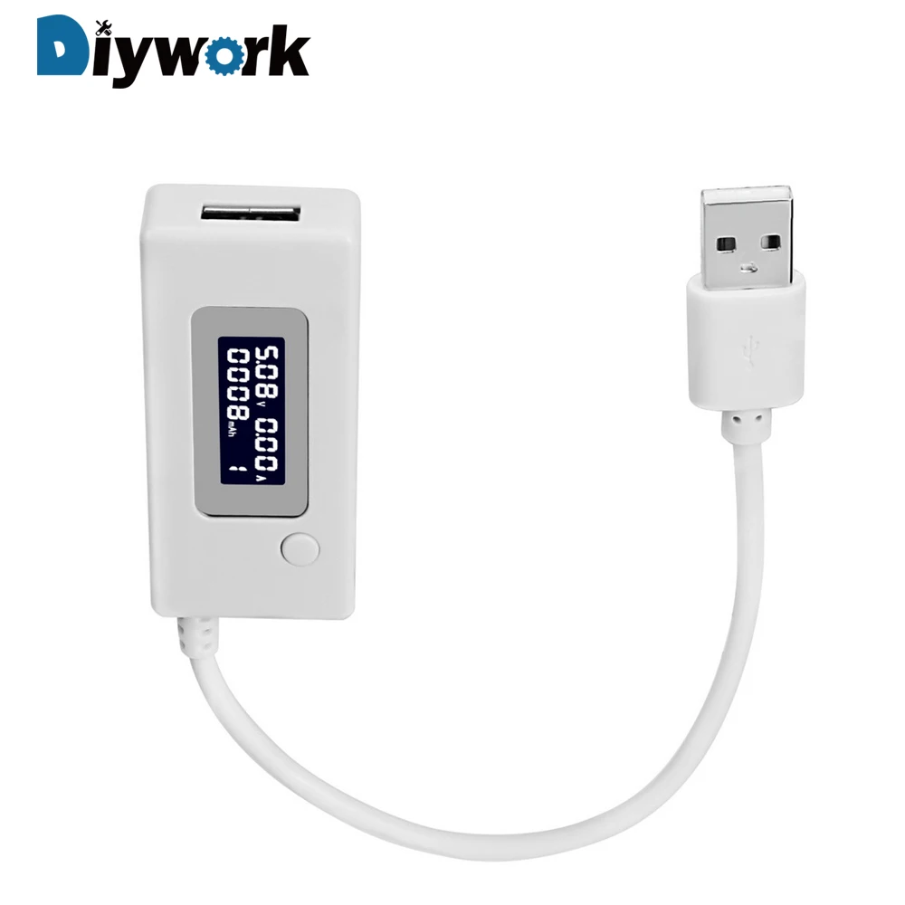 DIYWORK Voltage Current Meter LCD Screen for Phone Power bank Mobile Power Charger Battery Capacity Detector Micro USB Tester
DIYWORK Voltage Current Meter LCD Screen for Phone Power bank Mobile Power Charger Battery Capacity Detector Micro USB Tester