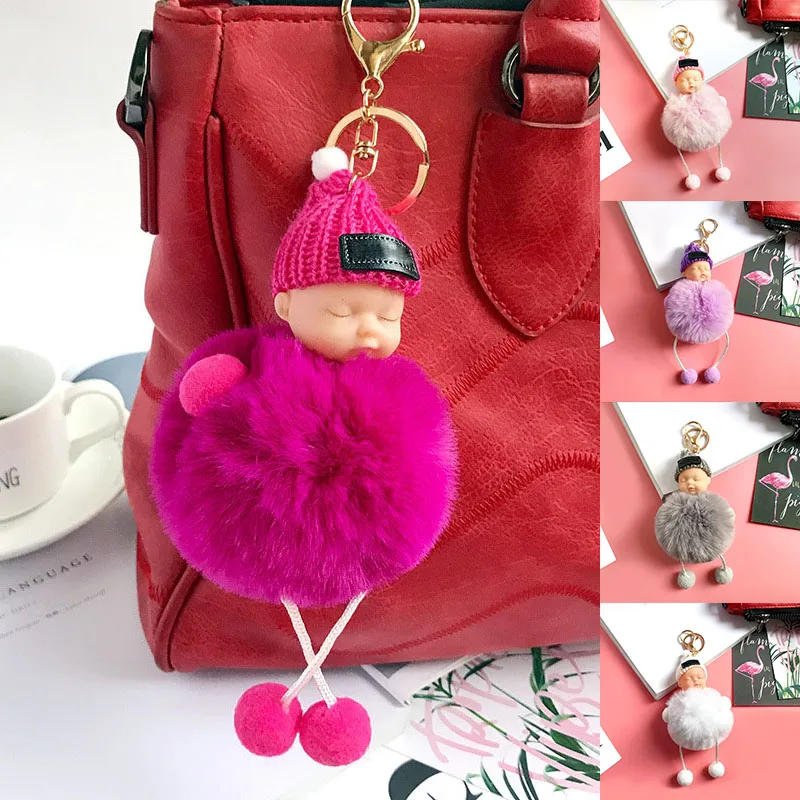 Cute Baby Doll Toy Pendant Soft Pompom Keyrings Bag Accessories Bride Gifts Charm Wedding Party Favors Gift for Women Girls Kids
Cute Baby Doll Toy Pendant Soft Pompom Keyrings Bag Accessories Bride Gifts Charm Wedding Party Favors Gift for Women Girls Kids